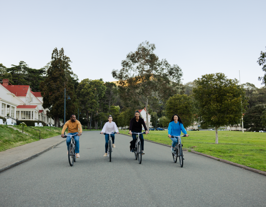 group biking