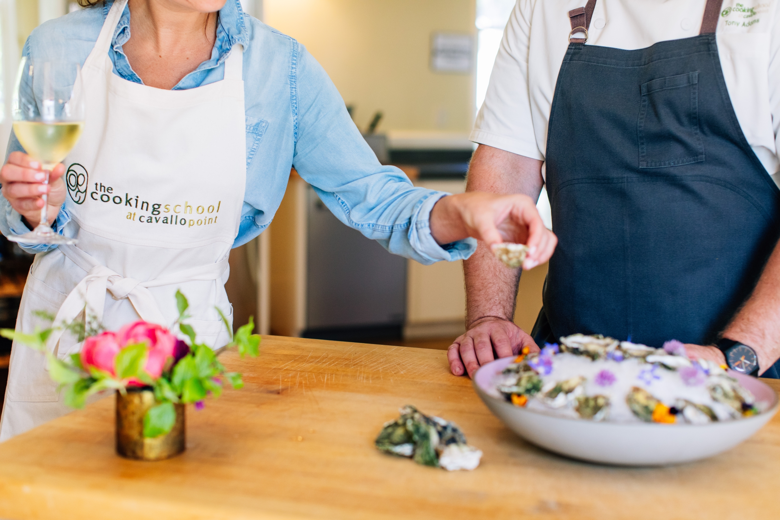 Oysters cooking school