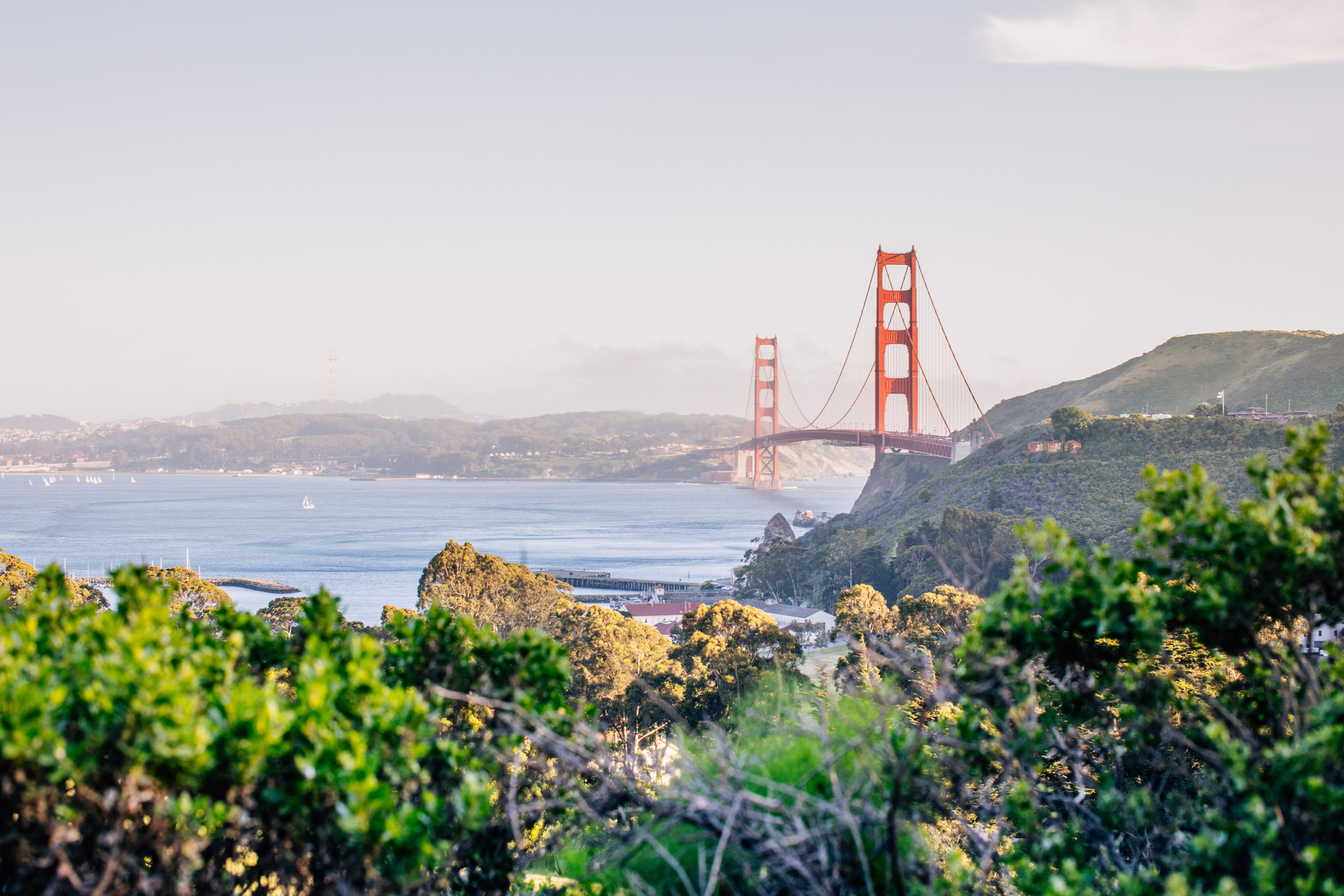 View of Golden Gate bridge