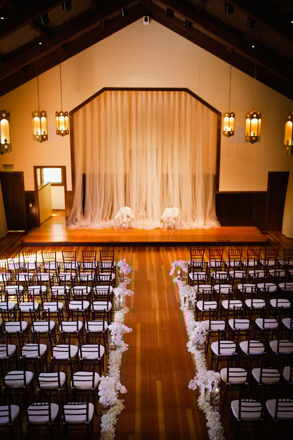 Wedding set-up Mission Blue