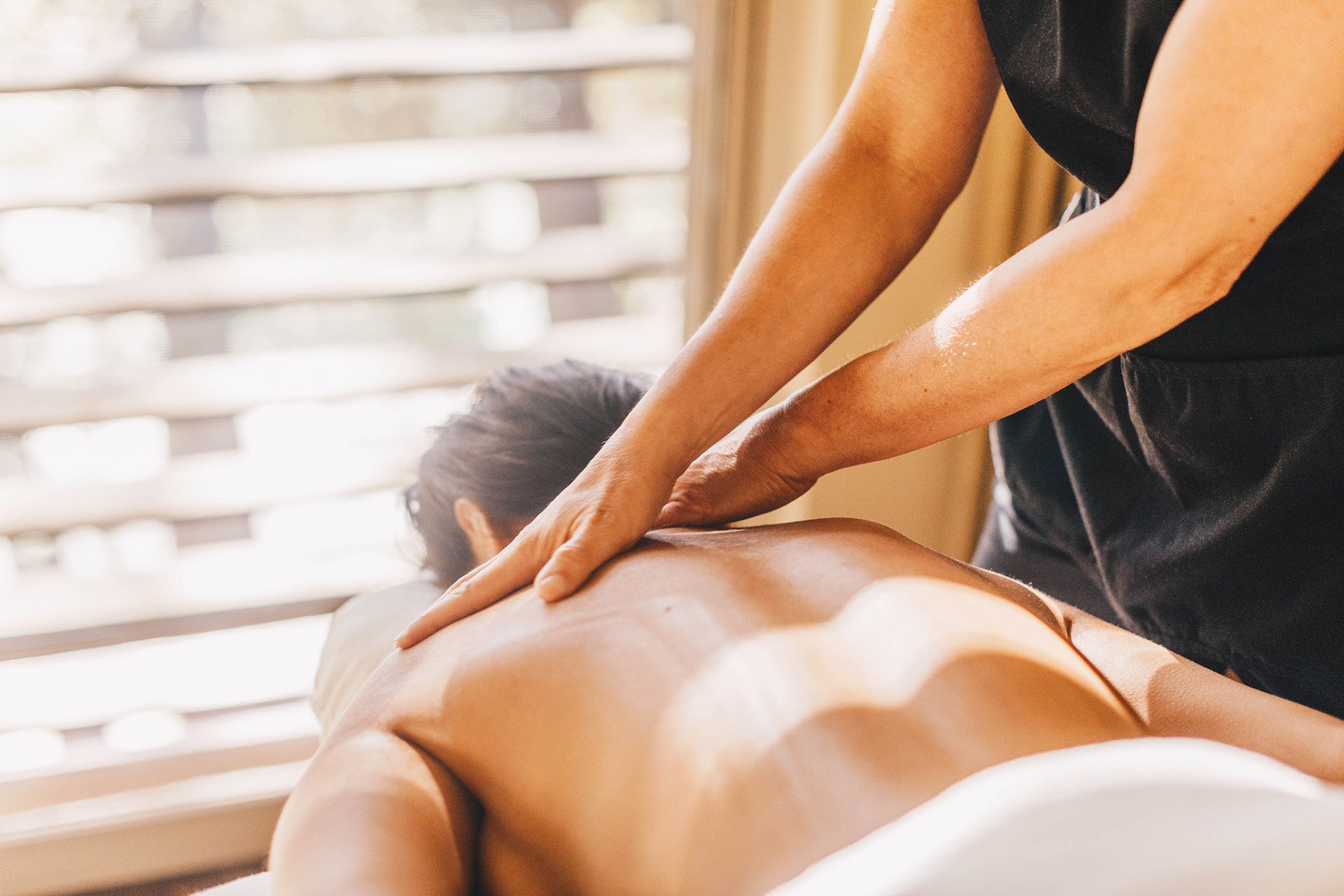 woman getting a massage