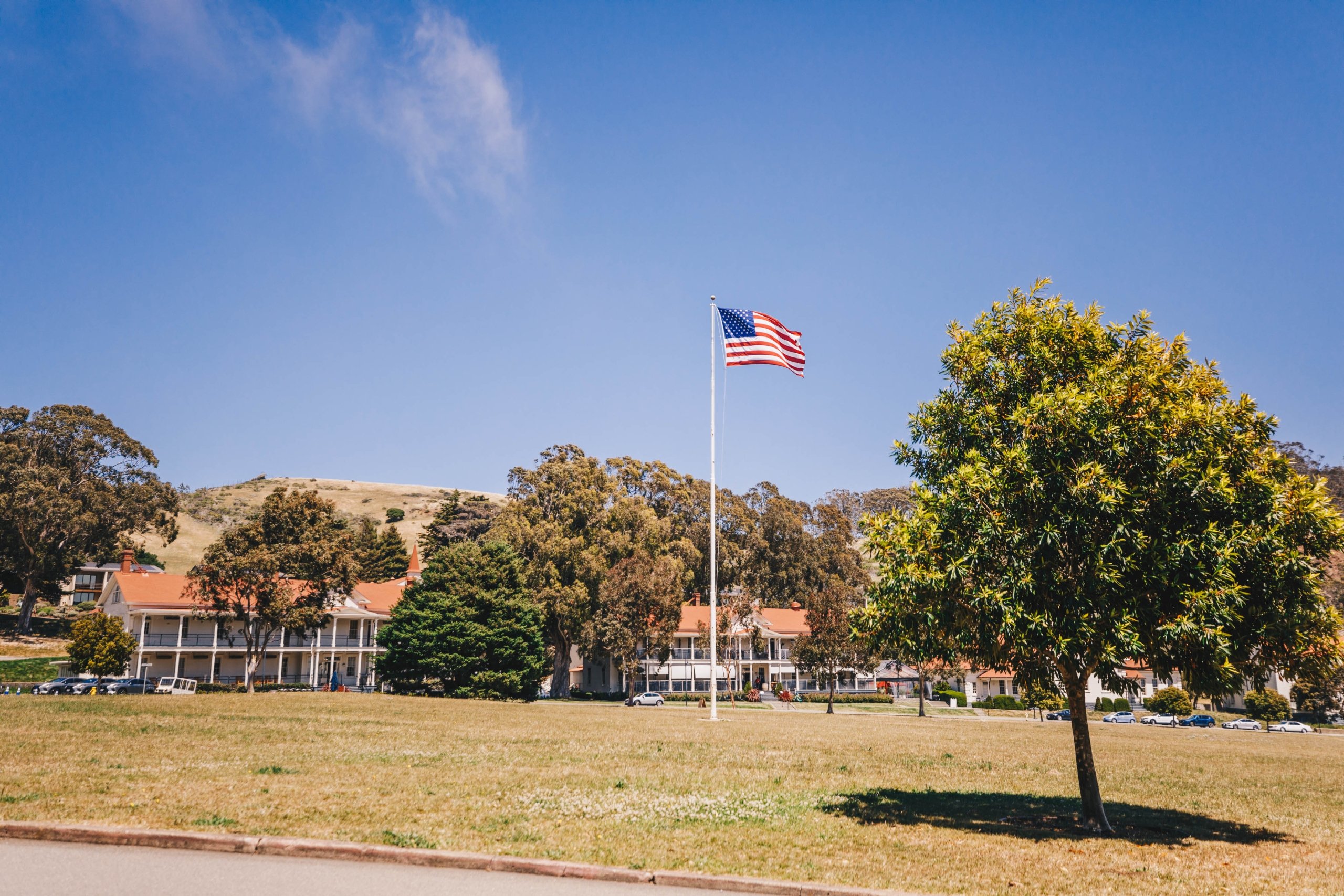 American Flag on property