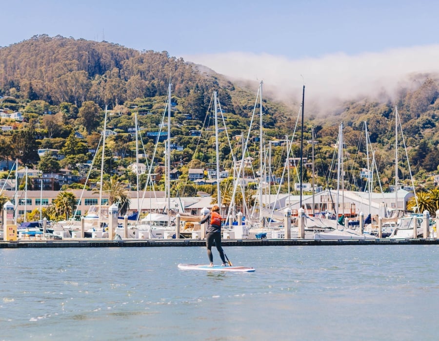 paddle boarding
