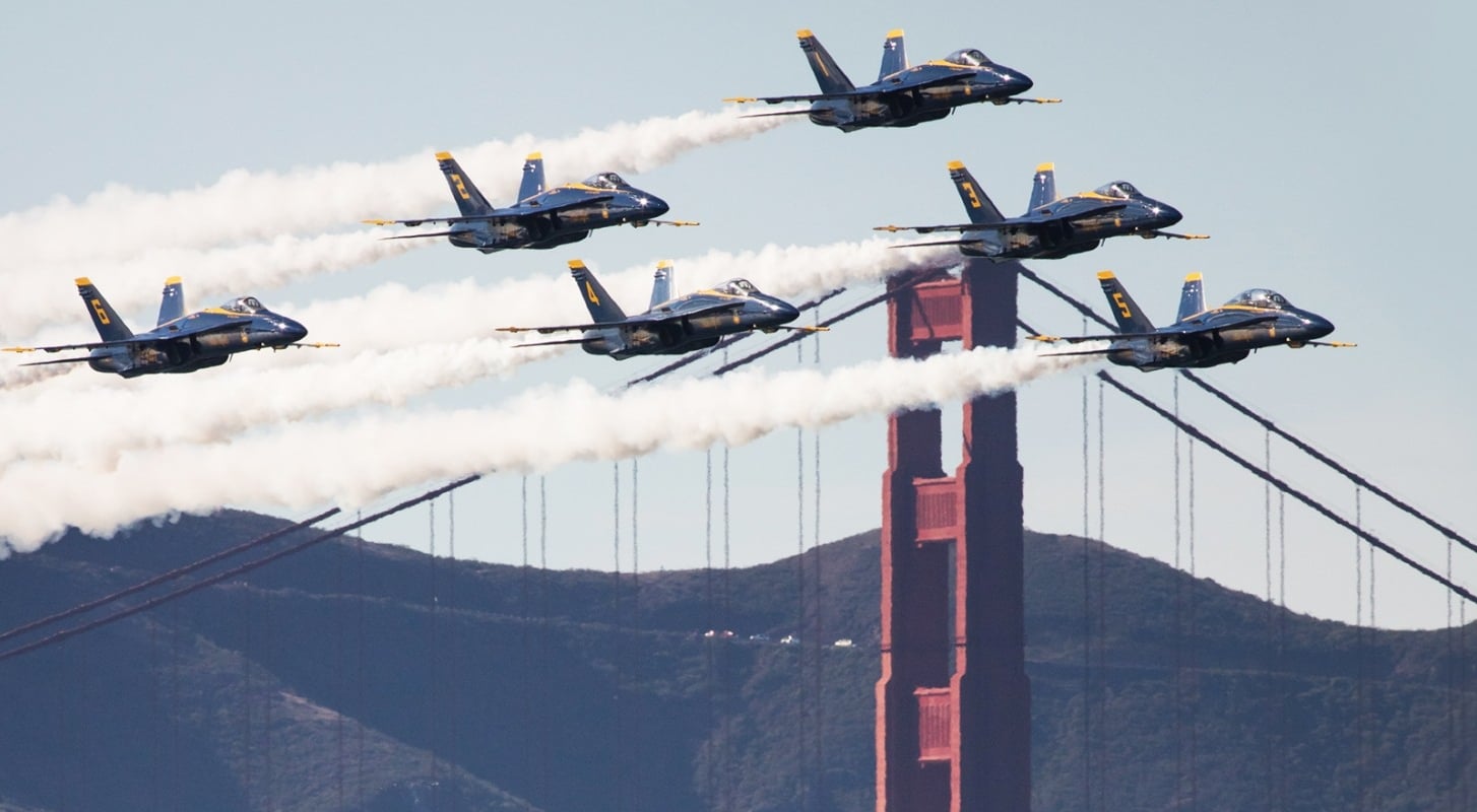 six fighter jets