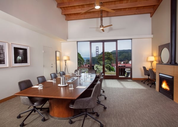 contemporary meeting room at cavallo point
