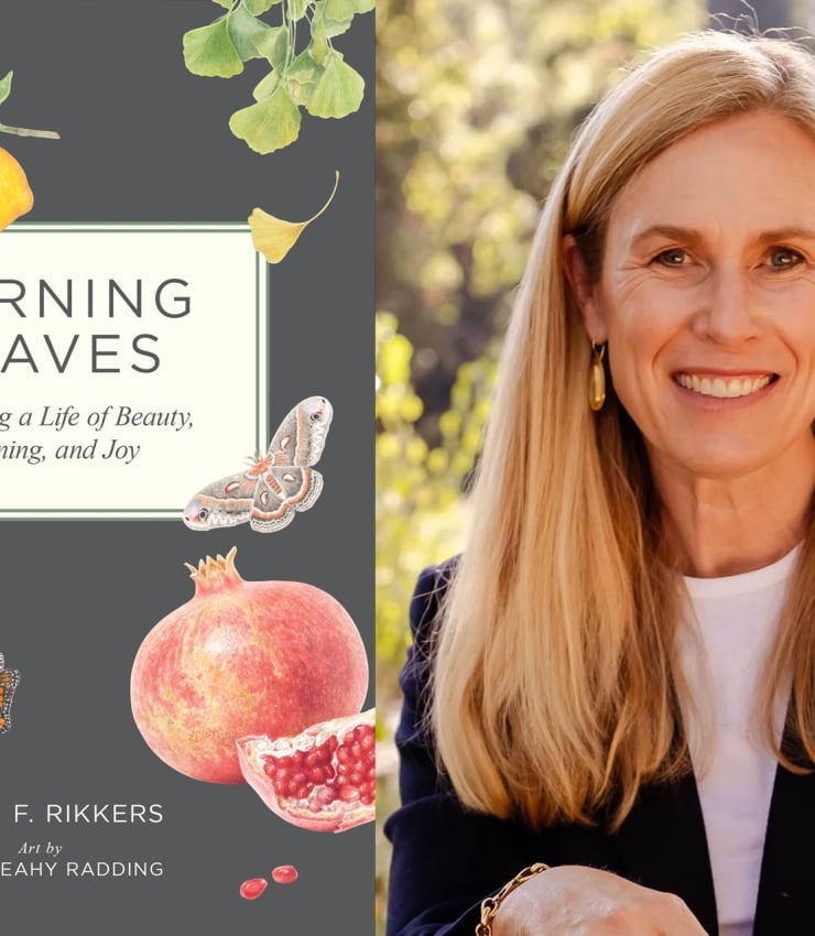 author laing rikkers and her new book cover Morning Leaves