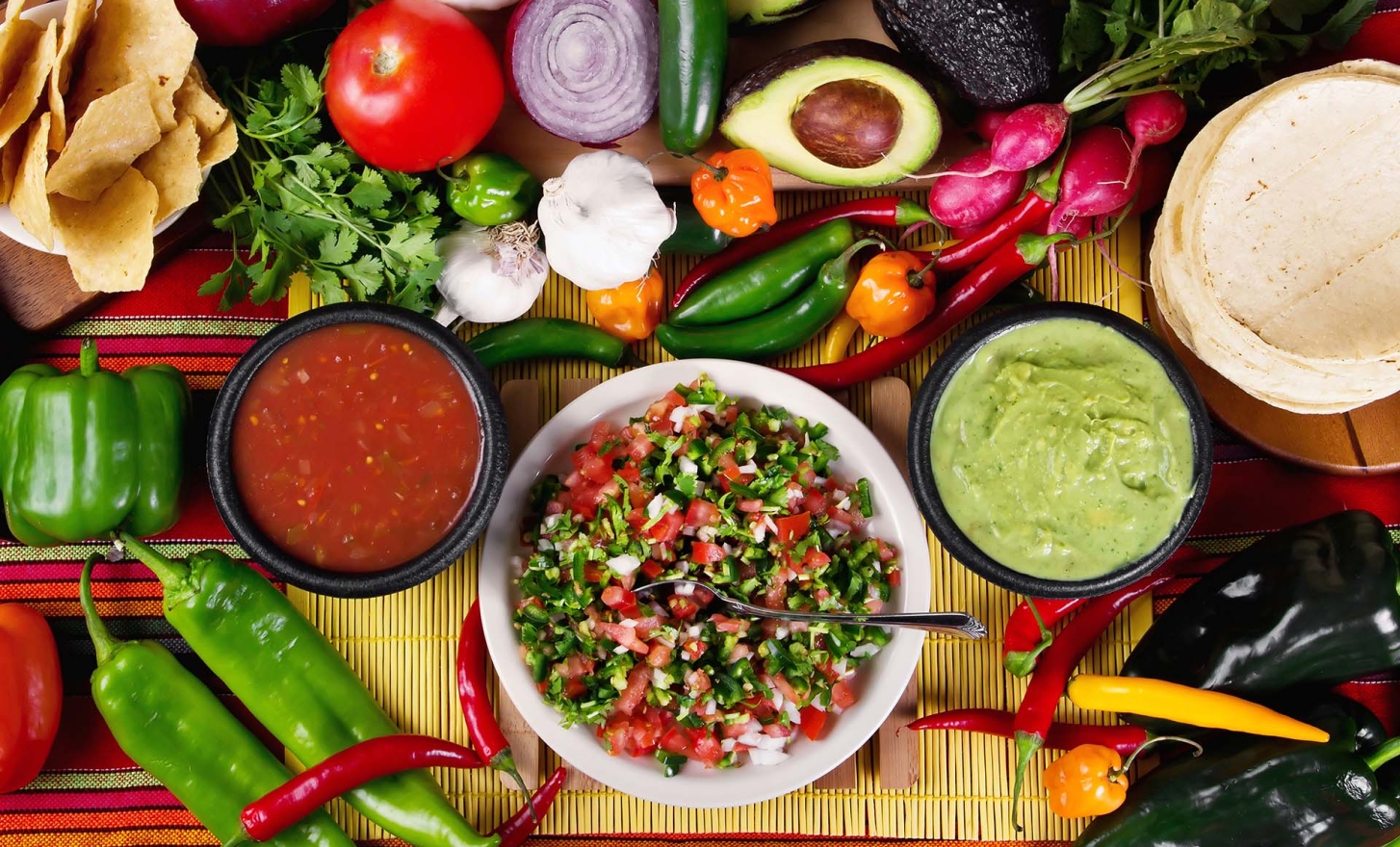 salsa and guacamole